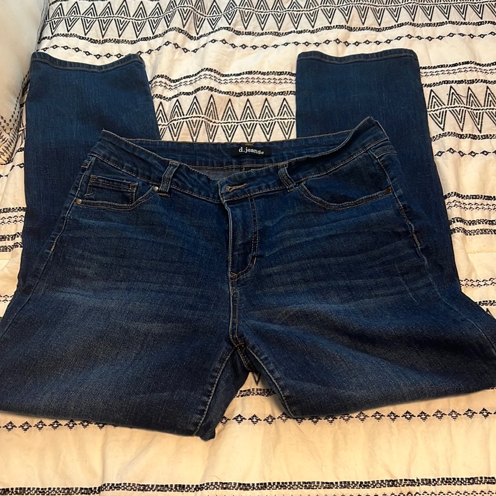 Boot cut blue jeans